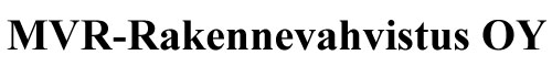 MVR-Rakennevahvistus Oy