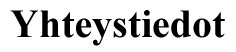 yhteystiedot